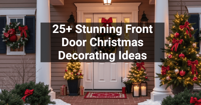 Christmas decor for front door