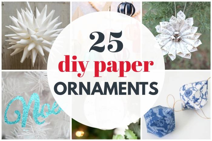 Christmas paper ornaments diy