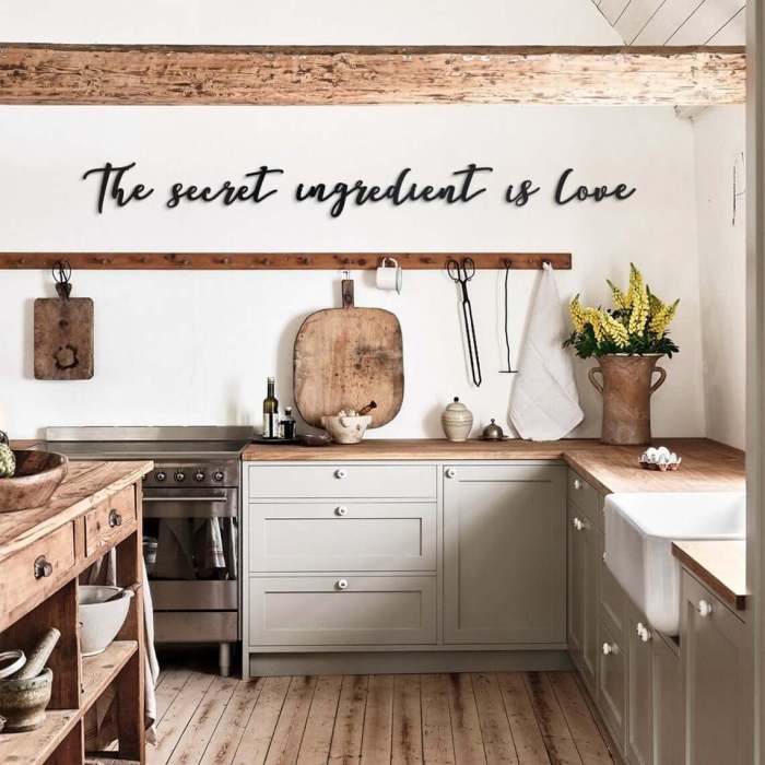 Wall hanging decor for kitchen