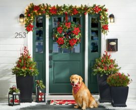 Christmas decor for front door