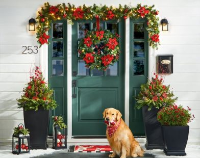 Christmas decor for front door