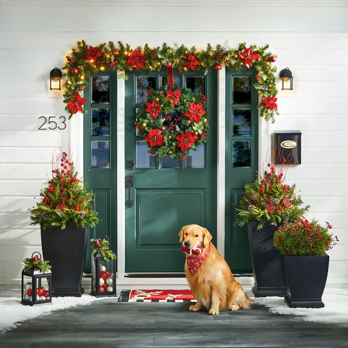 Christmas front door decor