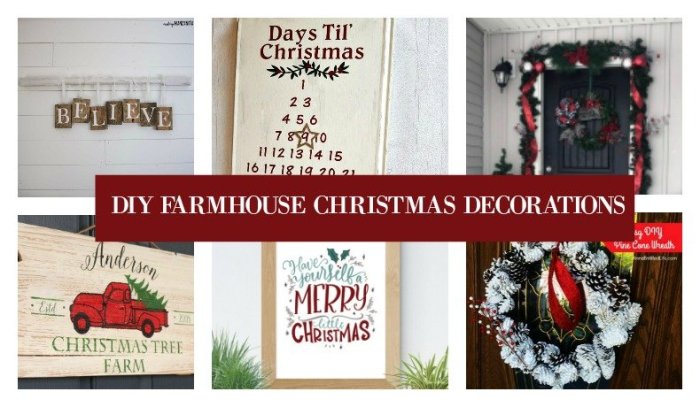 Diy farmhouse christmas decor