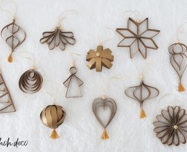 Christmas paper ornaments diy