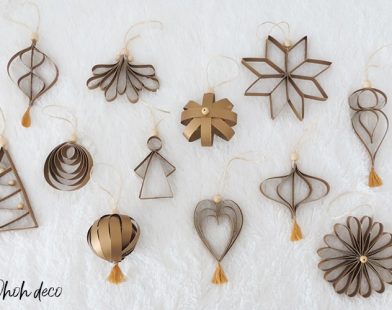 Christmas paper ornaments diy