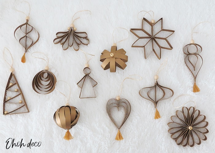 Christmas paper ornaments diy