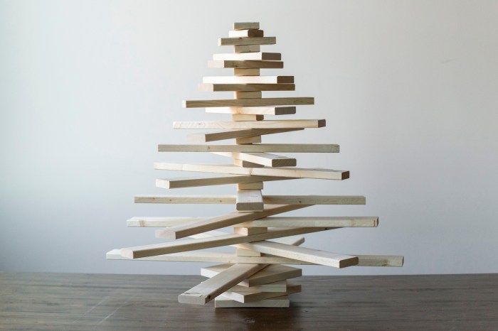 Wood christmas tree diy