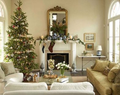 Living room christmas decor ideas