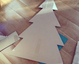 Diy cardboard christmas tree