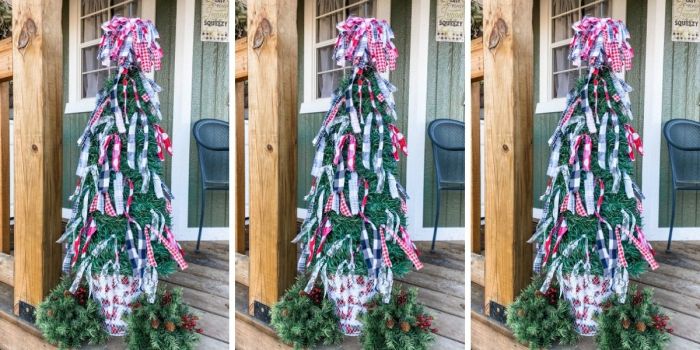 Diy tomato cage christmas tree