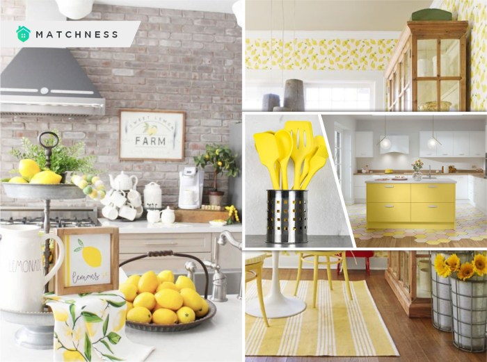 Lemon kitchen wall decor