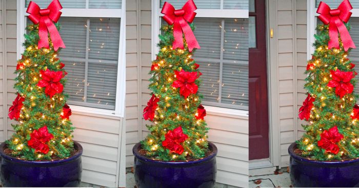 Diy tomato cage christmas tree