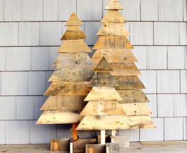 Wood christmas tree diy