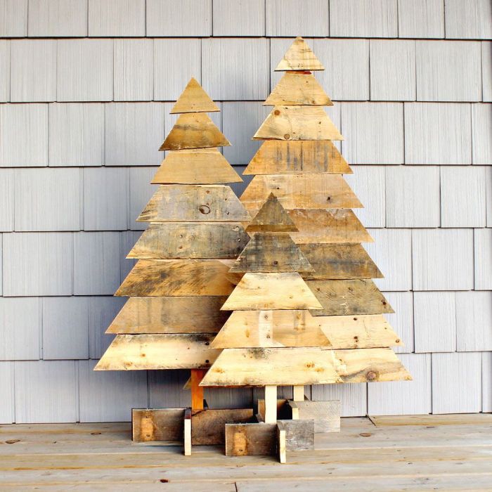 Wood christmas tree diy