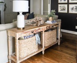 Sofa table decor ideas