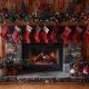 Fireplace decor ideas christmas