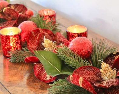 Christmas table decor diy