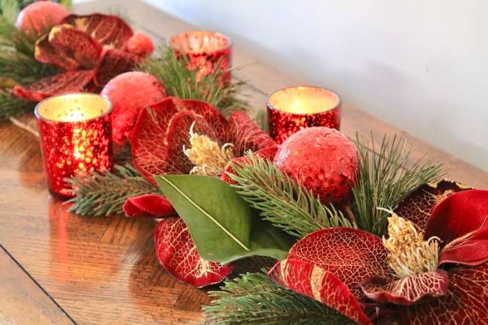 Christmas table decor diy