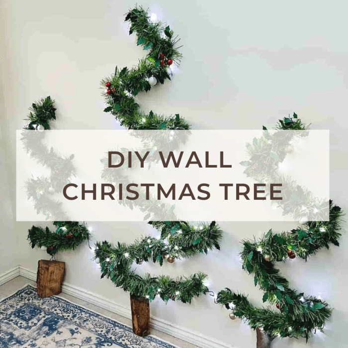 Diy wall christmas tree