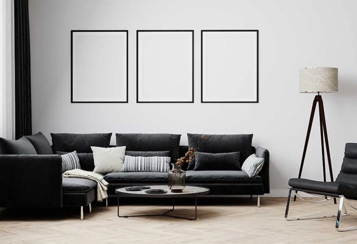 Black and white home decor