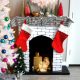 Diy fireplace for christmas