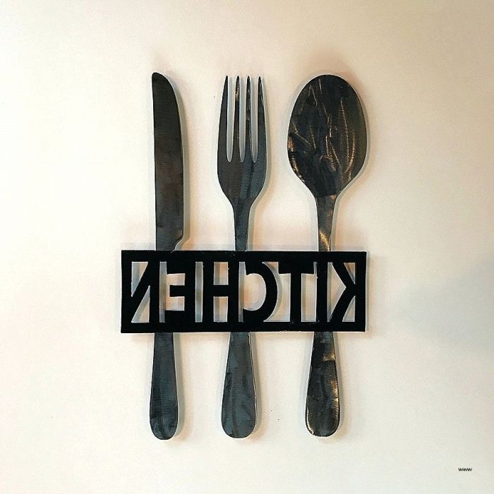 Kitchen metal wall decor