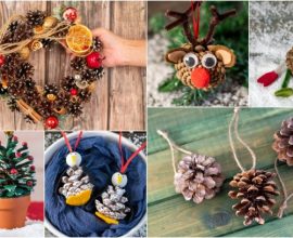 Diy pine cone christmas tree ornaments