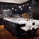 Black and gray kitchen decor